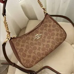 Стильна жіноча сумка COACH TERI коричнева