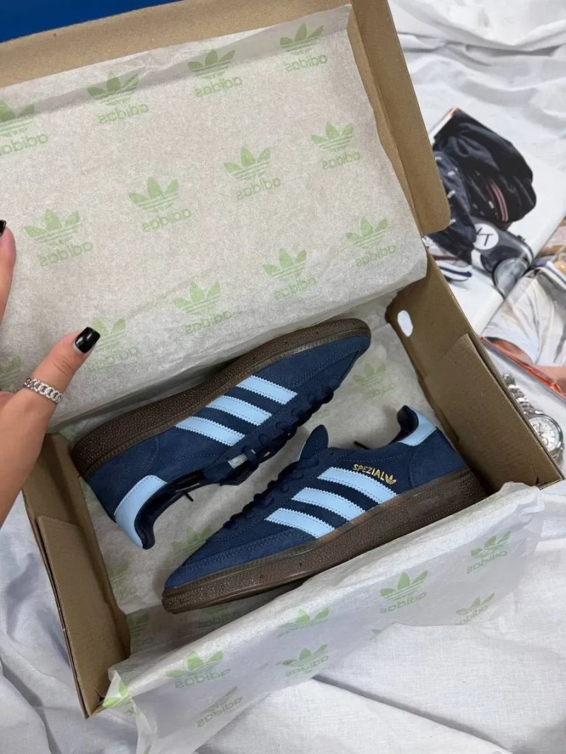 Топ Модель! Кросівки Adidas Handball Spezial Navy Gum, Адідас Сині, adidas — фото 3