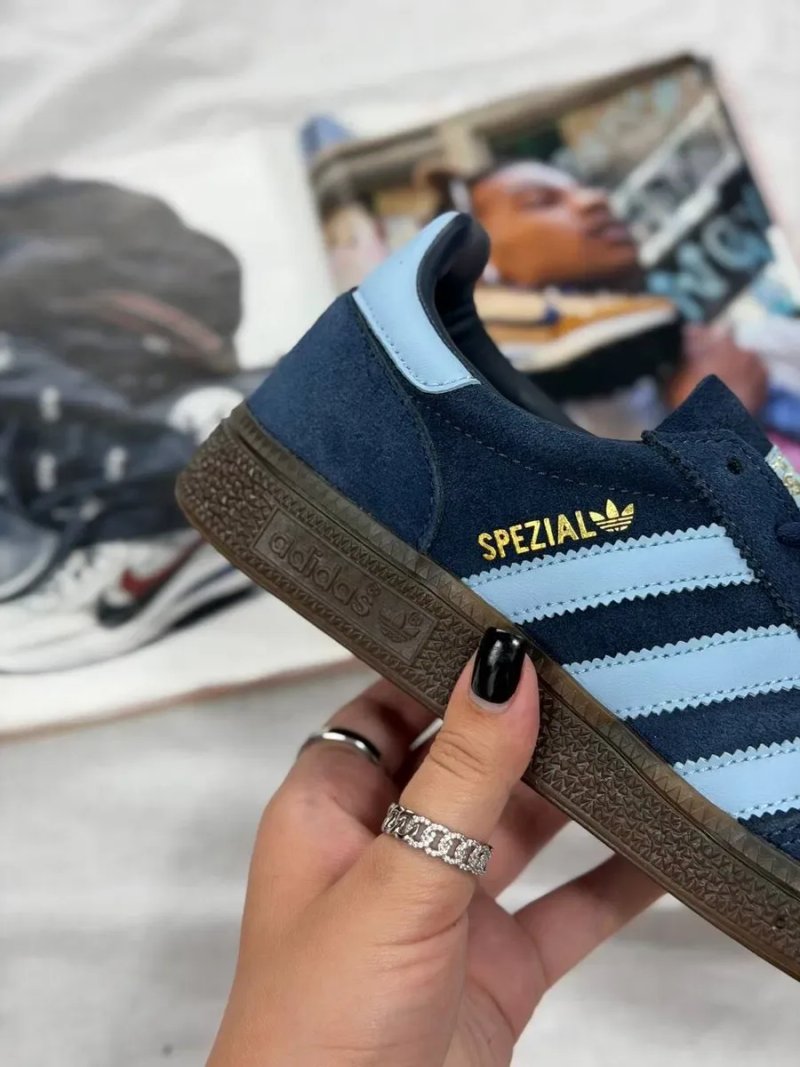 Топ Модель! Кросівки Adidas Handball Spezial Navy Gum, Адідас Сині, adidas — фото 6