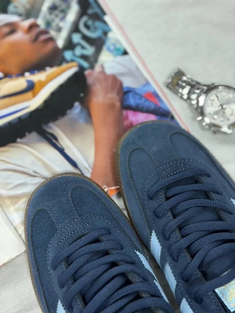 Топ Модель! Кросівки Adidas Handball Spezial Navy Gum, Адідас Сині, adidas — фото 7