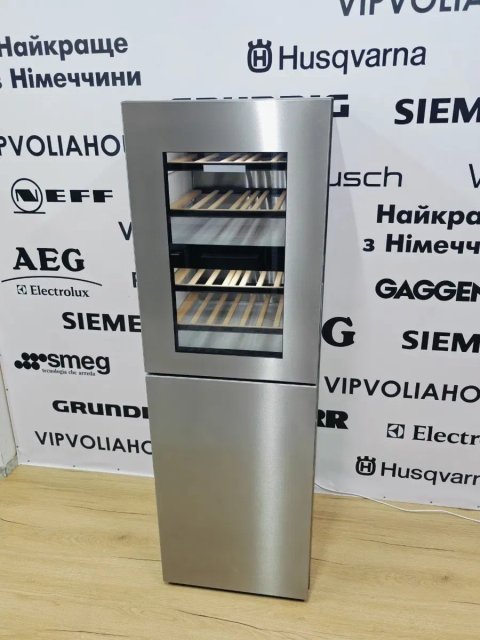 ТОП! Premium-Сегмент 3в1. Винний Двозонний Холодильний VOLIA° KWNS 28462 E ed/cs з морозильною камерою No Frost та льодогенератором! Виставка! Germany