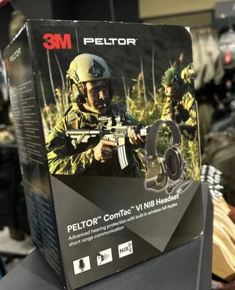 ТОП‼️ Військоаа Активна гарнітура 3M Peltor ComTac VI NIB Headset Green з мікрофоном і вихідом під ПТТ