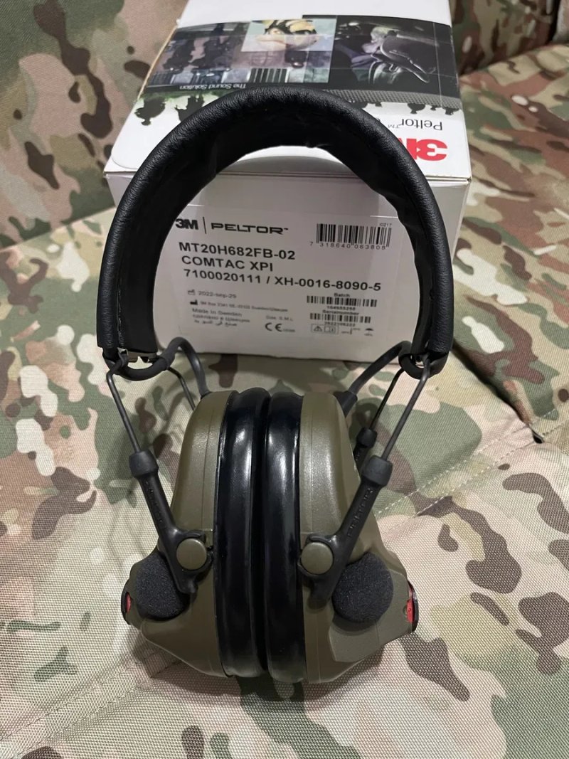 ТОП‼️Військові Активні навушники 3М PELTOR™ ComTac™ XPI Green. — фото 4