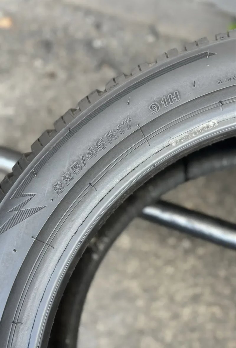 Топові шини‼️Bridgestone Blizzak lm005 91Н 225/45 r17 8мм 2025 рік ‼️Зимові шини‼️ — фото 8