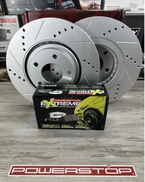 Тормозные Диски Power Stop колодки Power Stop на  Tesla Model 3  Tesla Y  Model  S X