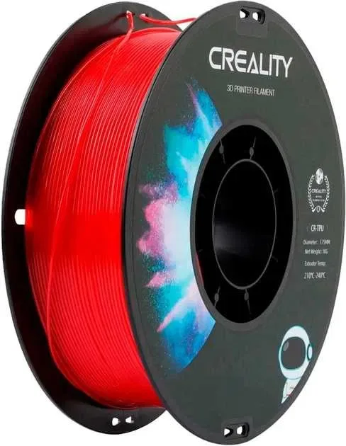 TPU-пластик Creality для 3D-принтера 1.75 мм 1 кг Червоний гумовий твердість 95A — фото 5