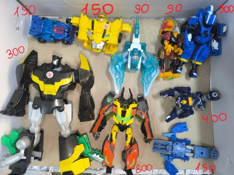 Трансформер робот Hasbro Transformers фигурки Монсуно  Blokees Бамблби Оптимус Прайм Шоквейв машинки Гримлок  Десептикон Фракшер динобот Стрейф тобот — фото 8