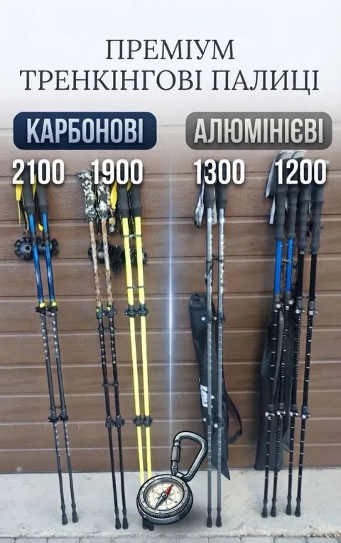 Трекінгові палиці 2шт. Різні види.