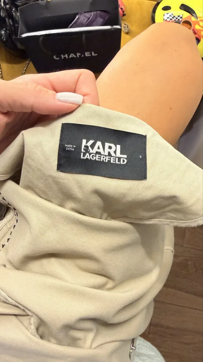 Тренч плащ karl lagerfeld — фото 6