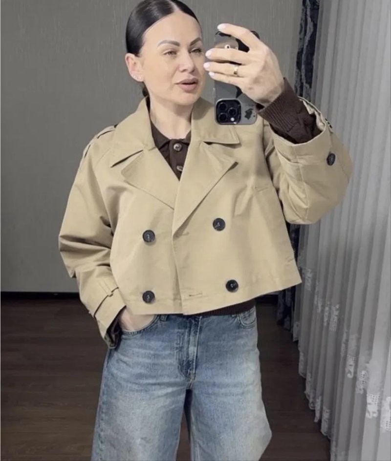 Тренч zara укорочений vloria cher17 coosh — фото 2