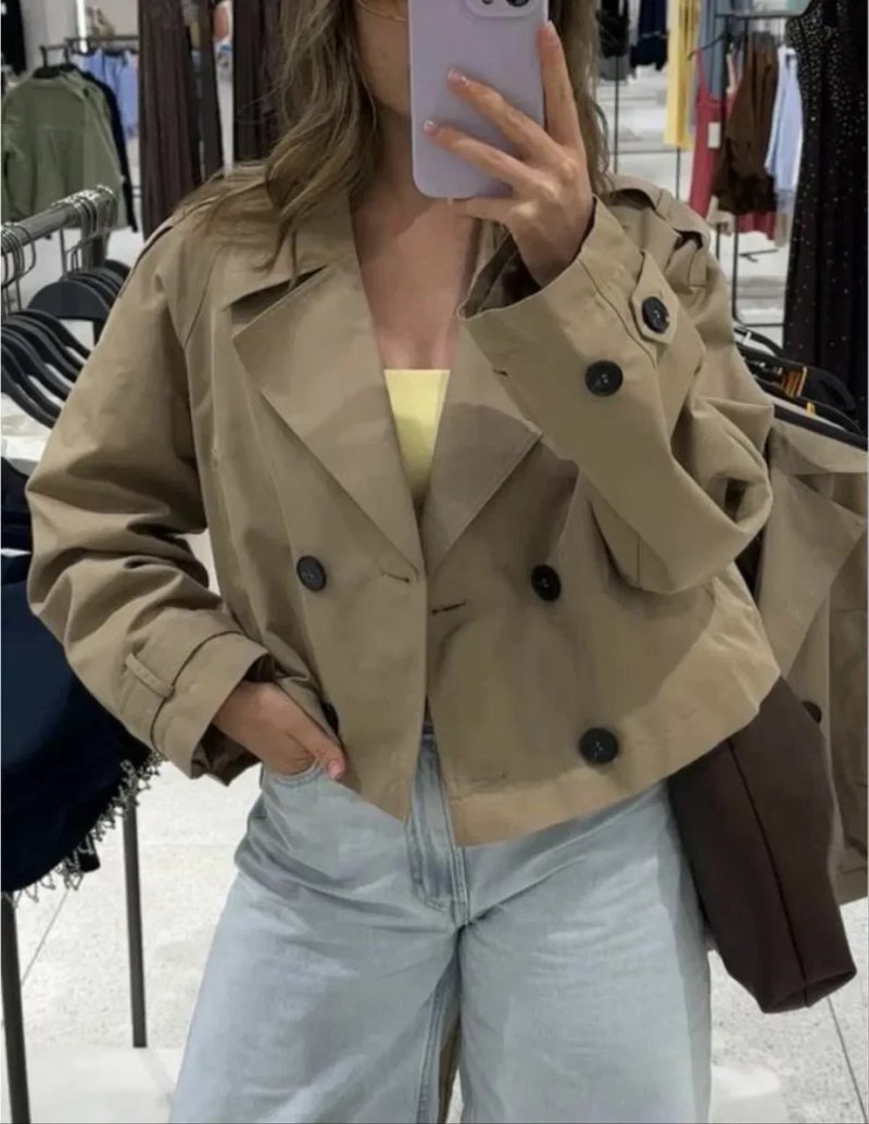 Тренч zara укорочений vloria cher17 coosh — фото 4