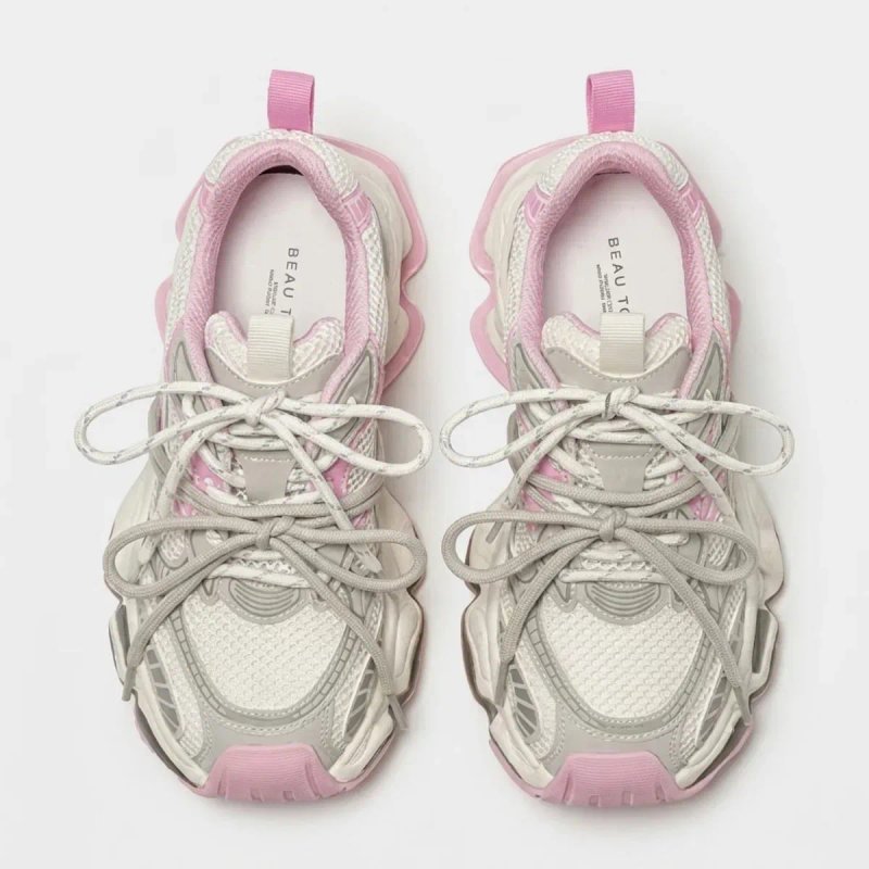 Трендові масивні кросівки BeauToday (Pink) — стиль та комфорт у кожному кроці! — фото 3