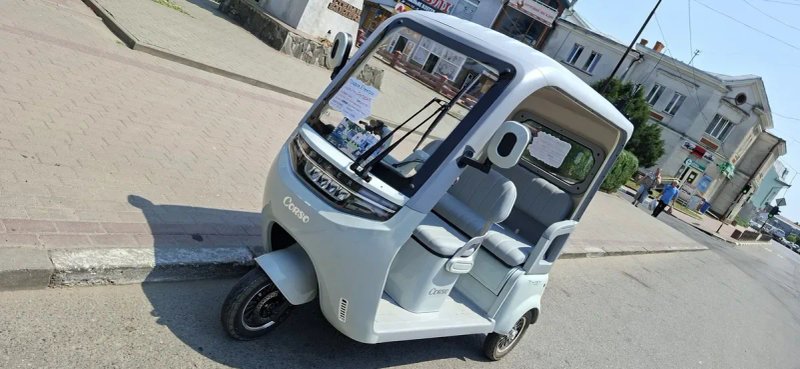 Трицикл з дашком Corso «TWIST» 1500W,72V 30Ah літій-залізо-фосфатний, — фото 6