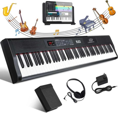 Цифрове піаніно Liberty LEP160 (педаль, пюпітр, навушники, блок живлення). Bluetooth
