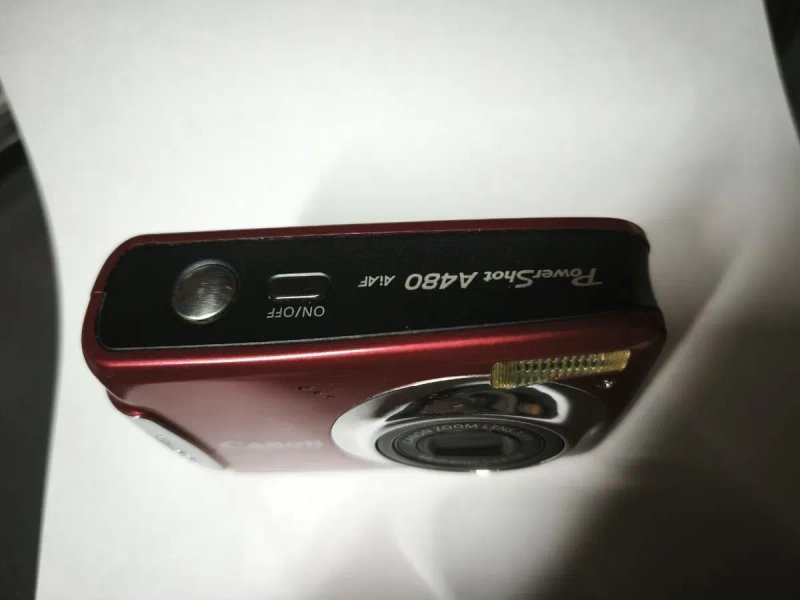 Цифровий фотоапарат Canon PowerShot A480 (Червоний / Red) — Винтажна Y2K цифра / Digicam — фото 6
