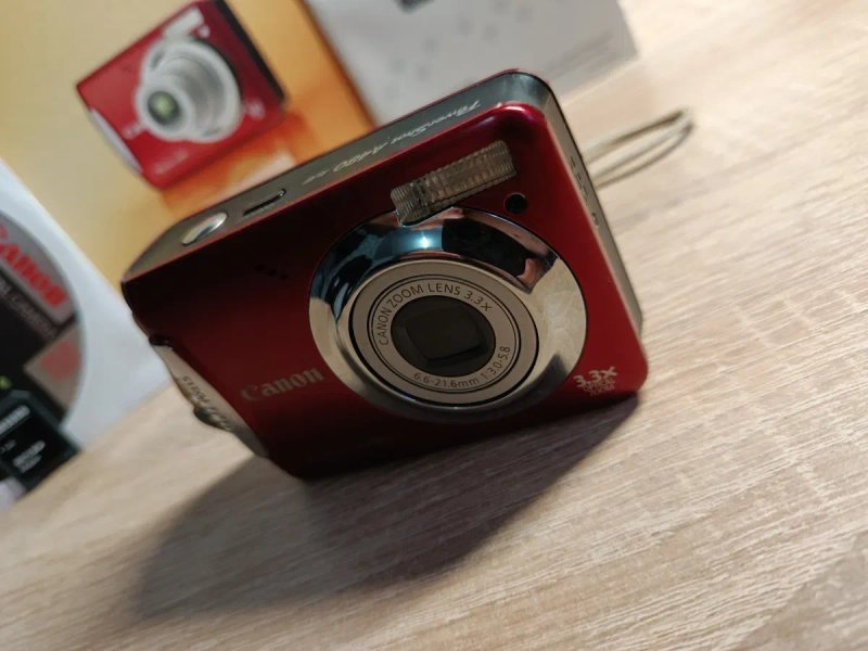 Цифровий фотоаппарат Canon PowerShot A480 Red (Повний комплект + Y2K естетика) — фото 5