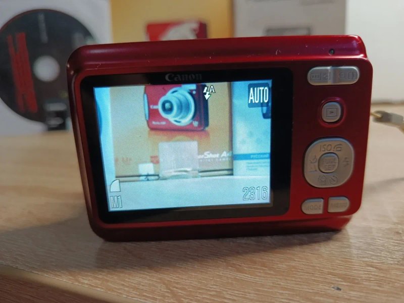 Цифровий фотоаппарат Canon PowerShot A480 Red (Повний комплект + Y2K естетика) — фото 8