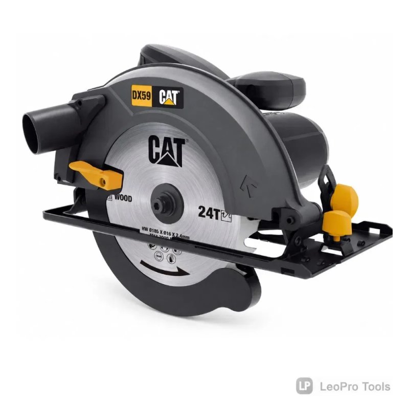 Циркулярка (Дискова пилка, електропила) CAT DX59 2600 Вт для прямого різання та пропилу під кутом 45° по дереву професійна — фото 3