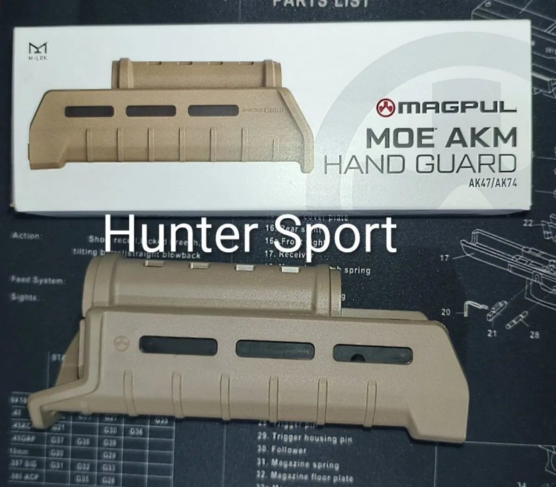 Цівка Magpul USA MOE Hand Guard для АК-74 АКМ, цевье Оригінал MAG620 — фото 3