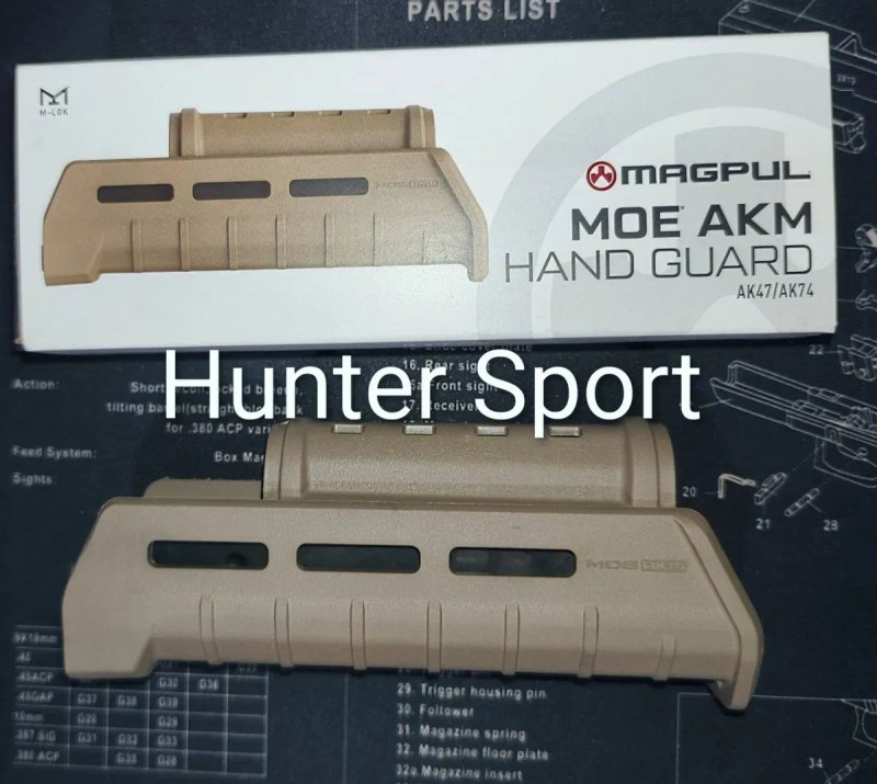 Цівка Magpul USA MOE Hand Guard для АК-74 АКМ, цевье Оригінал MAG620 — фото 8