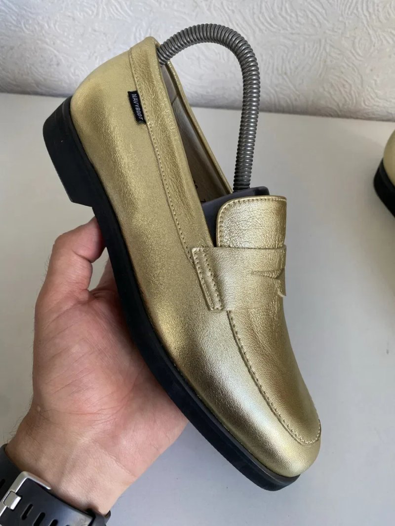 Туфли доферы кожаные Navyboot Оригинал Размер 37 - 24 см — фото 3