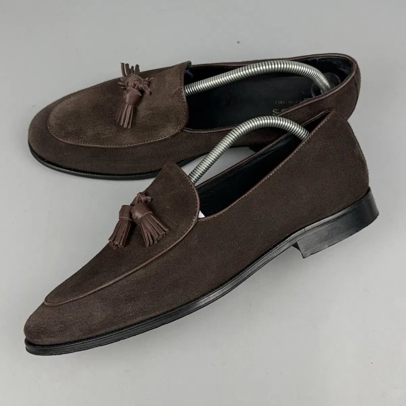 Туфли Reiss Tassle Loafer италия ботинки взуття черевики лоферы туфлі обувь черевики замша замшеві шкіра мокасіни макасины — фото 2