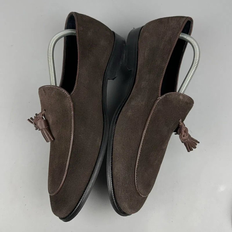 Туфли Reiss Tassle Loafer италия ботинки взуття черевики лоферы туфлі обувь черевики замша замшеві шкіра мокасіни макасины — фото 4