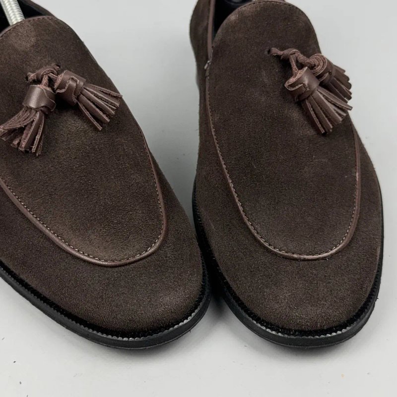 Туфли Reiss Tassle Loafer италия ботинки взуття черевики лоферы туфлі обувь черевики замша замшеві шкіра мокасіни макасины — фото 5