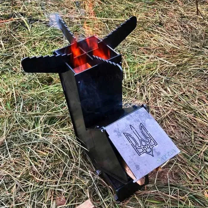 Турбопечь. Туристическая печь для туризма. Турбо печь для кемпинга. — фото 6
