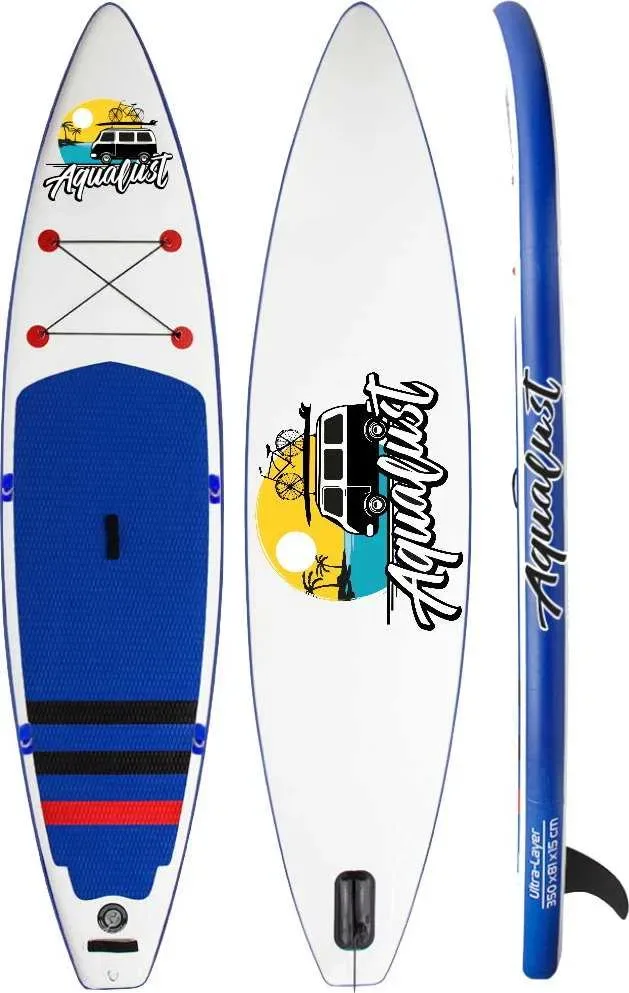 ТУРИНГ 11.6 САП AquaLust доска SUP дошка НОВАЯ 2 СЛОЯ 350 см. борд SUP дошка 2 шари слоя доска надувна Stand Up Paddle board борд SUB SAP надувная — фото 4
