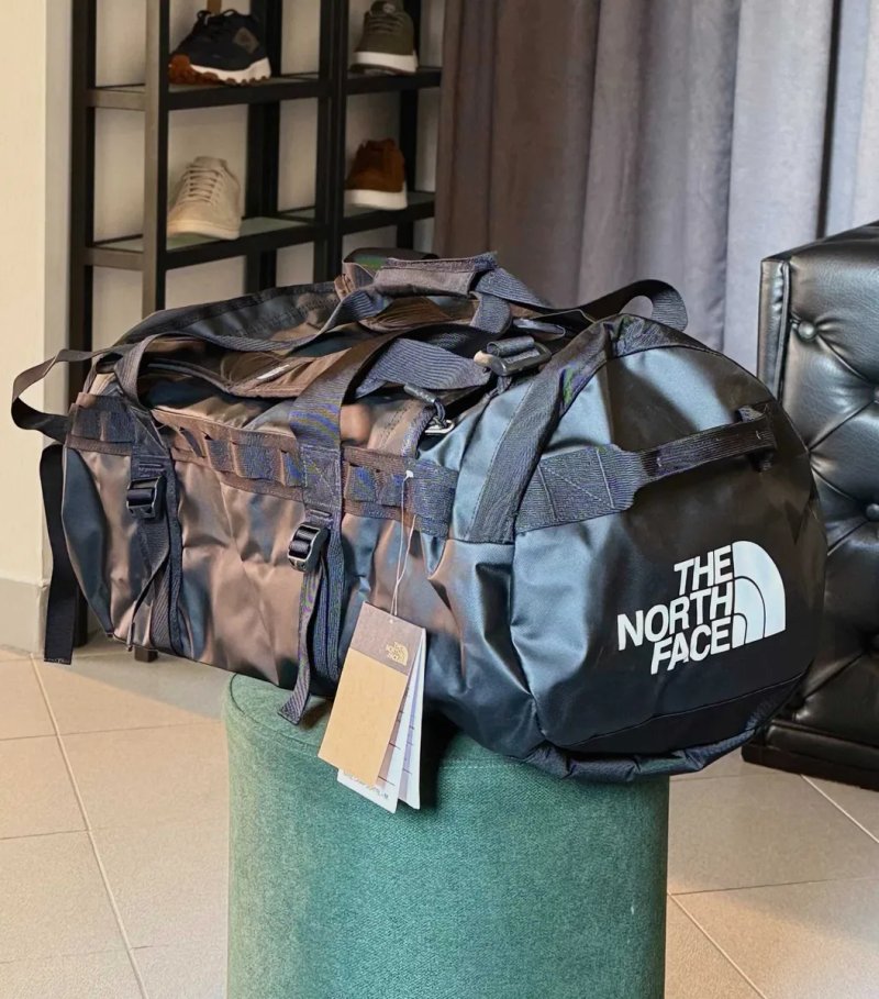 Туристична дорожня сумку [Оригінал] The North Face Base Camp Duffel у розмірі S із міцного ламінованого матеріалу з чорними ручками й логотипом бренду — фото 6