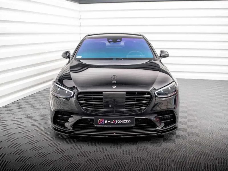 Тюнинг обвес Mercedes W223 AMG Line губа сплиттер пороги диффузор спойлер — фото 3