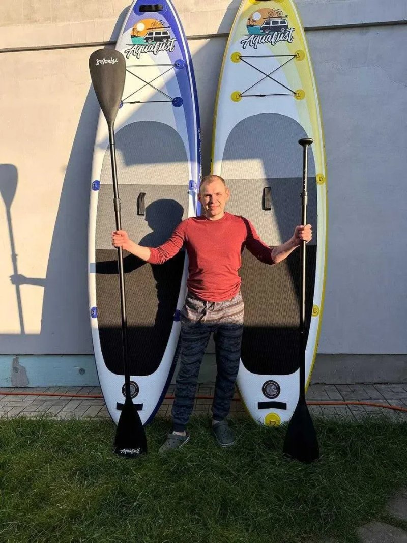 UA SUP Українська пара сапів доска дошка борд САП bord Жовто-Блакитний SUP дошка 2 шари слоя доска надувна Stand Up Paddle board борд SUB SAP надувная — фото 3