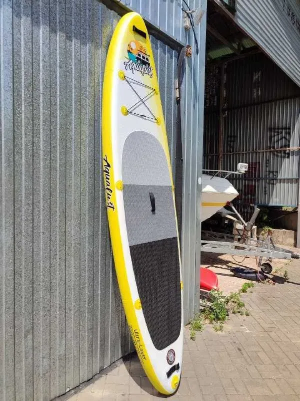 UA SUP Українська пара сапів доска дошка борд САП bord Жовто-Блакитний SUP дошка 2 шари слоя доска надувна Stand Up Paddle board борд SUB SAP надувная — фото 6