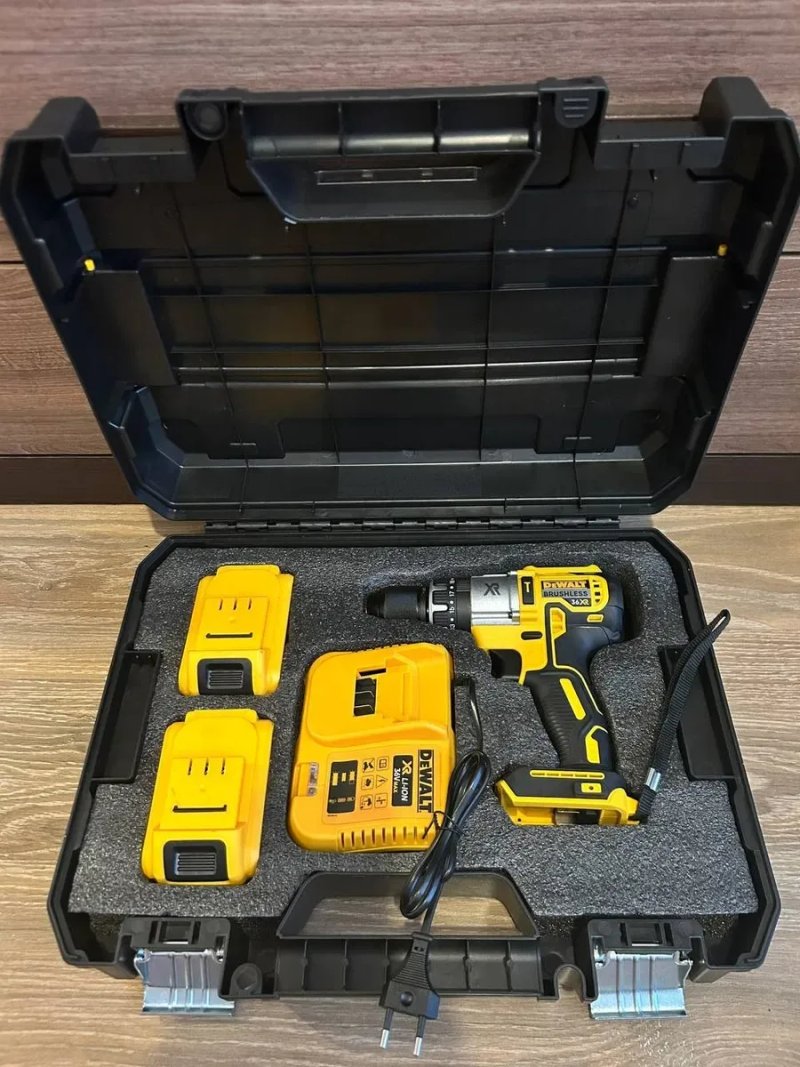 Ударний безщітковий шуруповерт DeWALT 36V 6AH металевий патрон 13мм — фото 2
