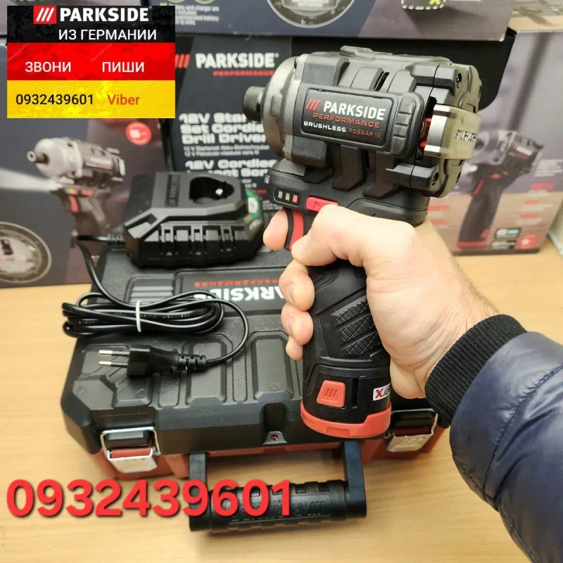 Ударный шуруповерт импакт из ГЕРМАНИИ Parkside PDSSAP 12 імпакт гайков — фото 6