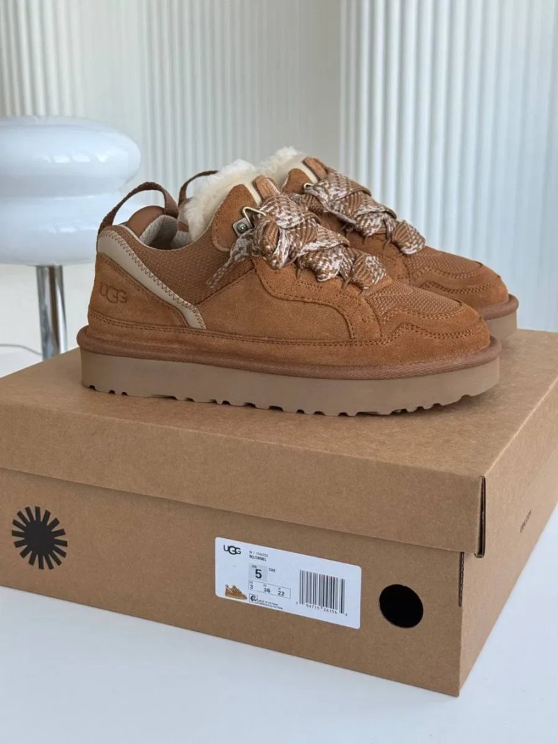 Ugg Lowmel Chestnut трендові жіночі уггі ловмел на овчині теплі зимові — фото 2