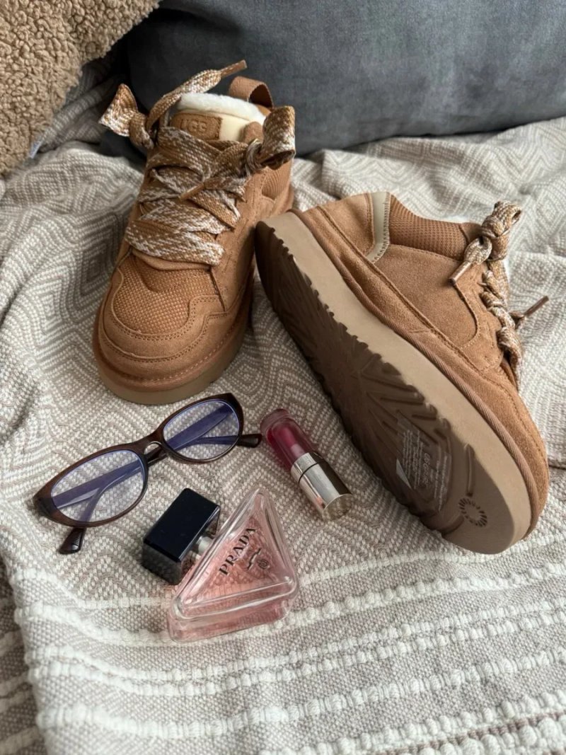 UGG Lowmel Chestnut жіночі угг уггі угги ловмел коричневі на овчині теплі зимові — фото 5