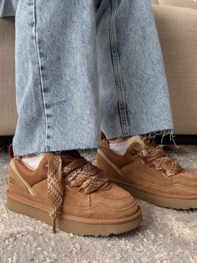 UGG Lowmel Chestnut жіночі угг уггі угги ловмел коричневі на овчині теплі зимові — фото 7
