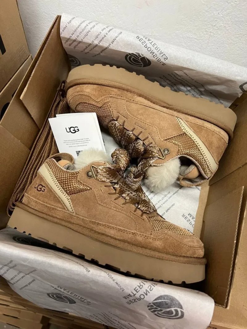 UGG Lowmel Chestnut жіночі угг уггі угги ловмел коричневі на овчині теплі зимові — фото 8