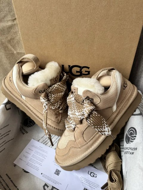 Ugg Lowmel Sand трендові жіночі уггі ловмел ловмели бежеві теплі зимові