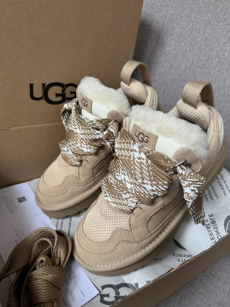 Ugg Lowmel Sand трендові жіночі уггі ловмел ловмели бежеві теплі зимові — фото 2