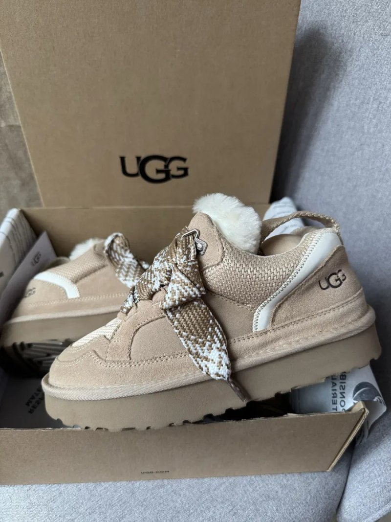 Ugg Lowmel Sand трендові жіночі уггі ловмел ловмели бежеві теплі зимові — фото 3