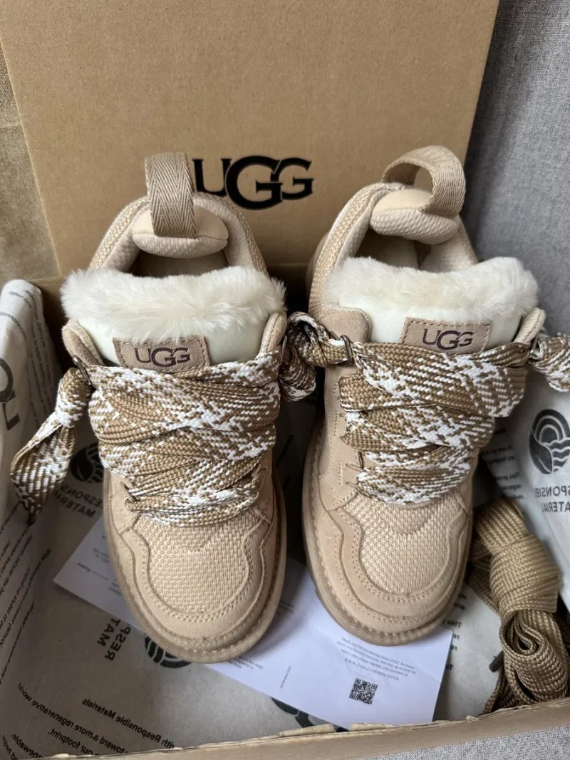 Ugg Lowmel Sand трендові жіночі уггі ловмел ловмели бежеві теплі зимові — фото 4