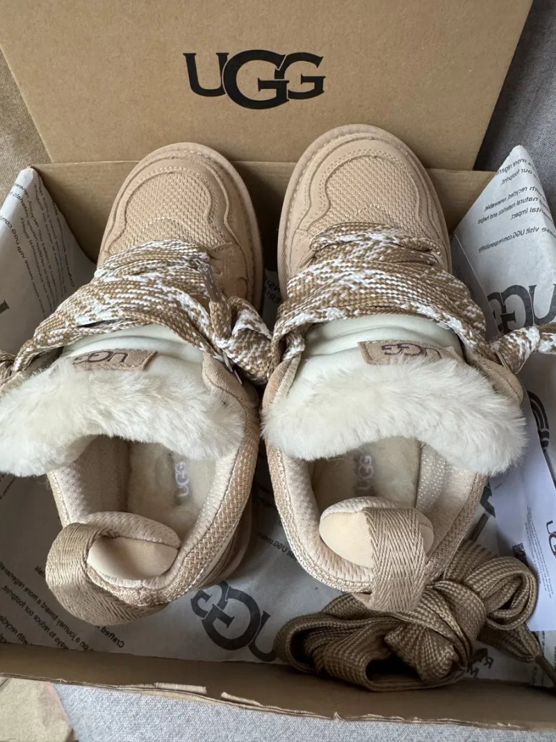 Ugg Lowmel Sand трендові жіночі уггі ловмел ловмели бежеві теплі зимові — фото 5