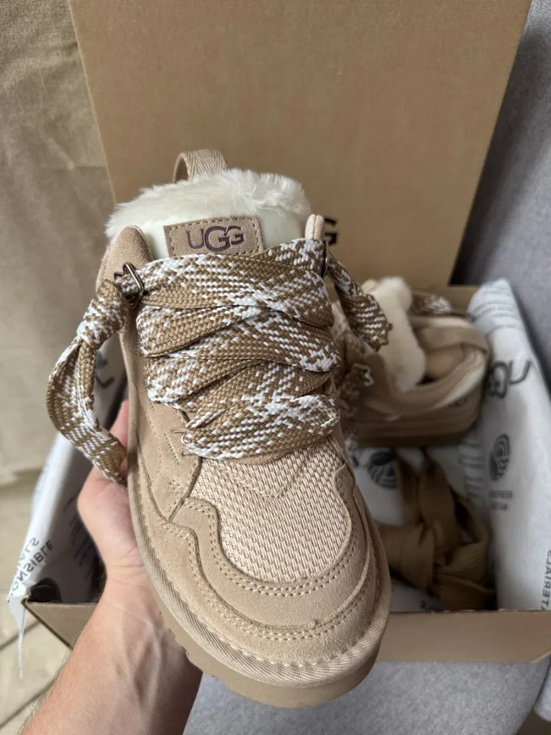 Ugg Lowmel Sand трендові жіночі уггі ловмел ловмели бежеві теплі зимові — фото 7