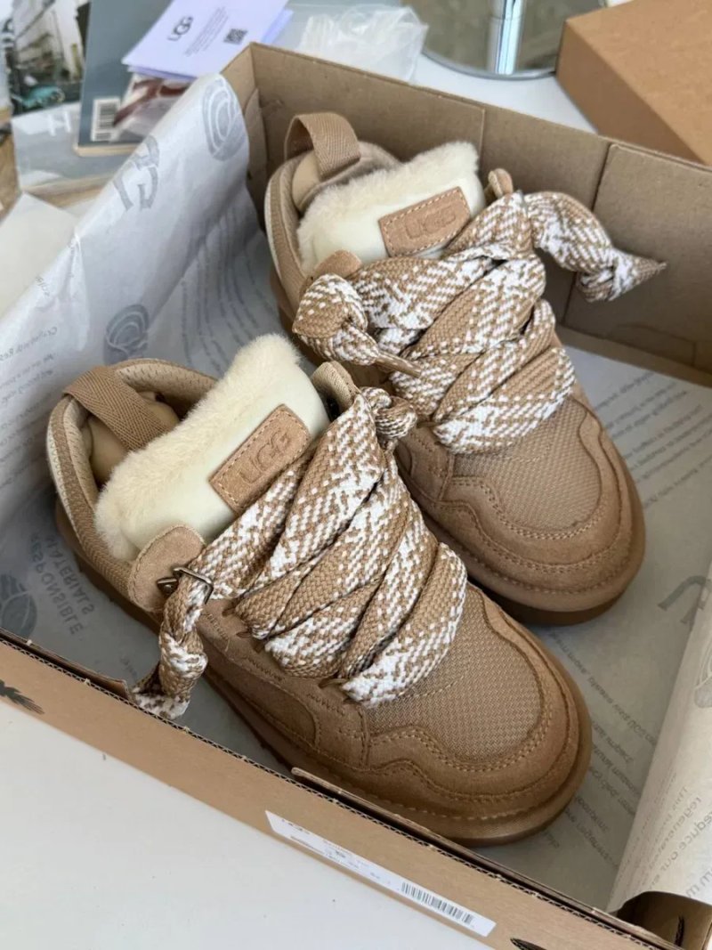Ugg Lowmel Sand трендові жіночі уггі ловмел на овчині теплі зимові — фото 5