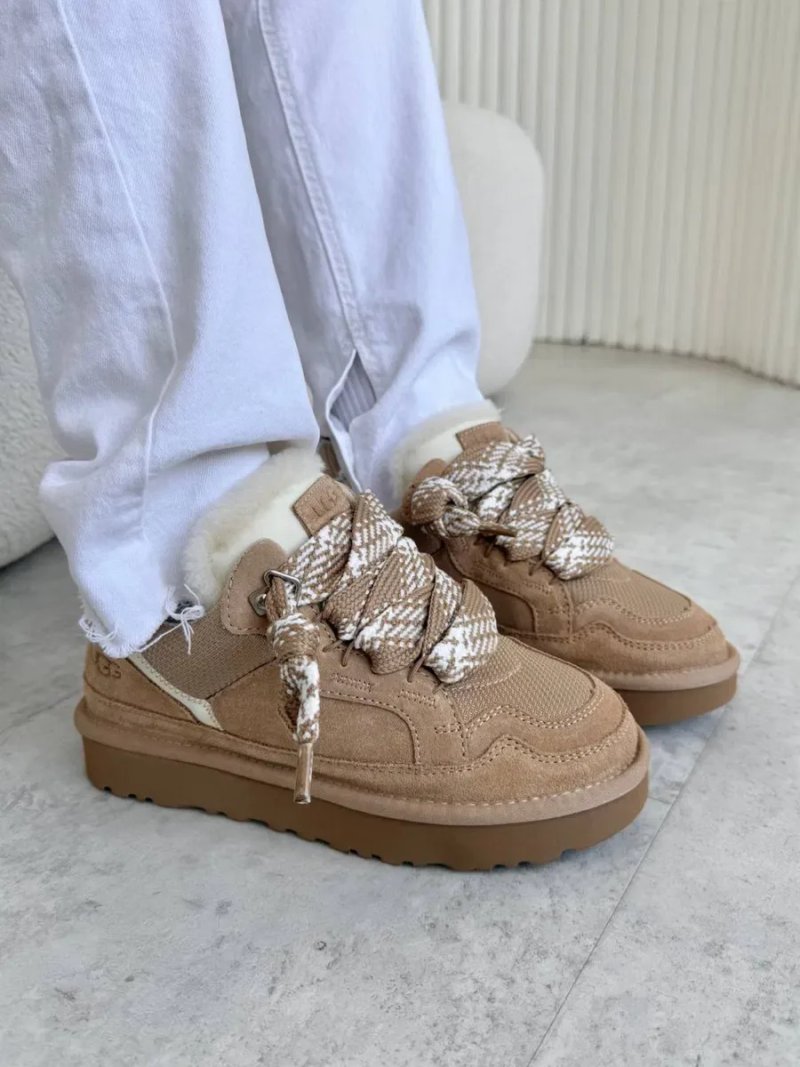 Ugg Lowmel Sand трендові жіночі уггі ловмел на овчині теплі зимові — фото 8