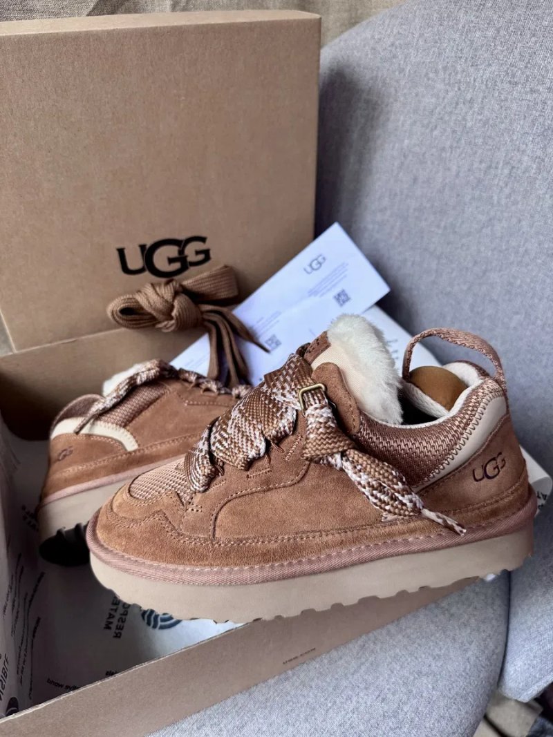 UGG Lowmel Sneaker Chestnut угг ловмел на овчині уггі ловмели рижі — фото 2