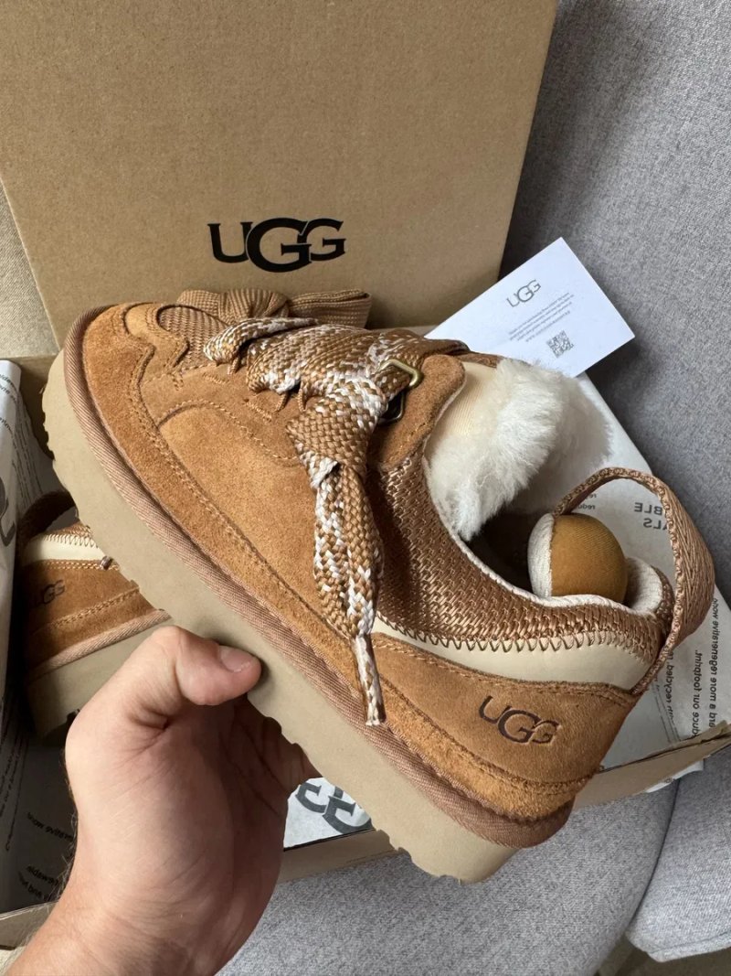 UGG Lowmel Sneaker Chestnut угг ловмел на овчині уггі ловмели рижі — фото 4